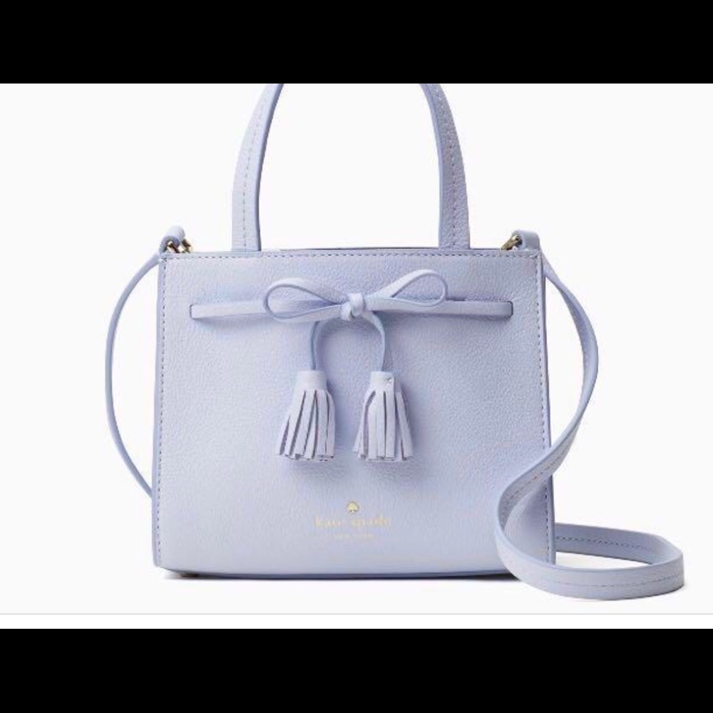 Kate Spade Hayes Street mini tote in ice blue
